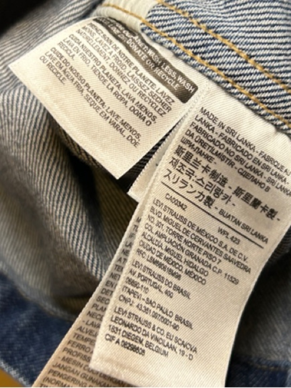 Levi’s Button-Front Denim Mini Dress with Adjustable Straps & Pockets, Size S - Picture 5 of 7